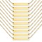 10 Pack - 18K Gold PVD Coated Stainless Steel Blank Polished Bar Necklace